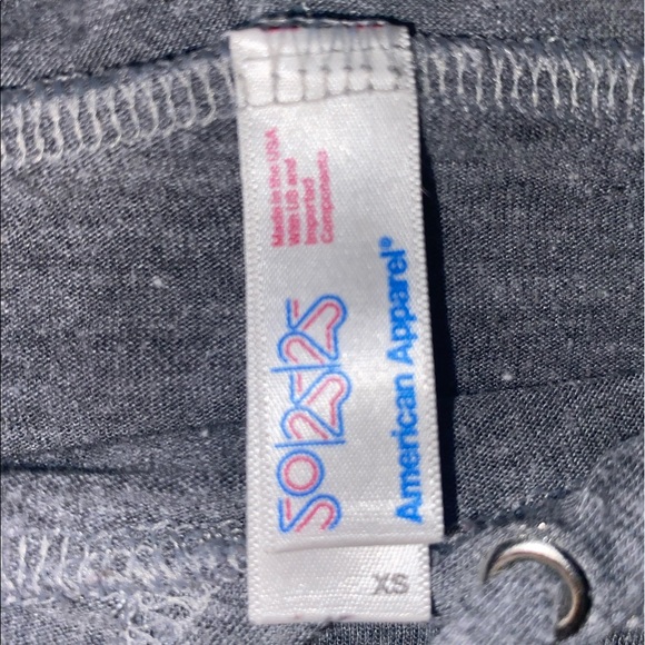 American Apparel Cropped Grey Hoodie - Picture 3 of 4